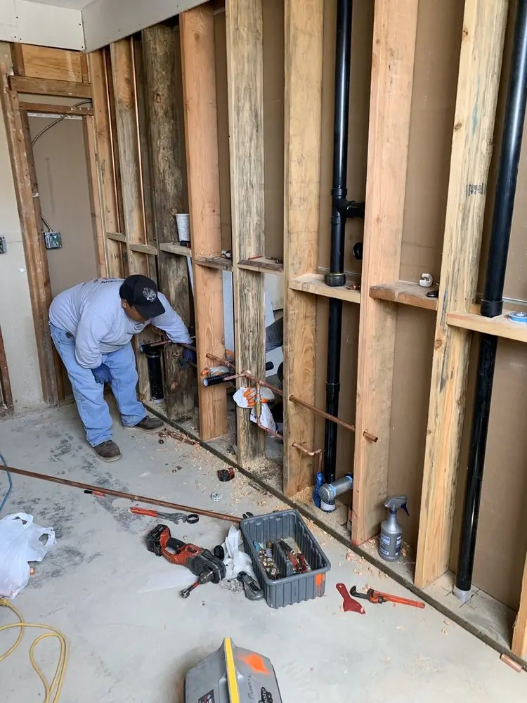 Commercial rough-in plumbing for Trenchless Sewer Repair in Logan